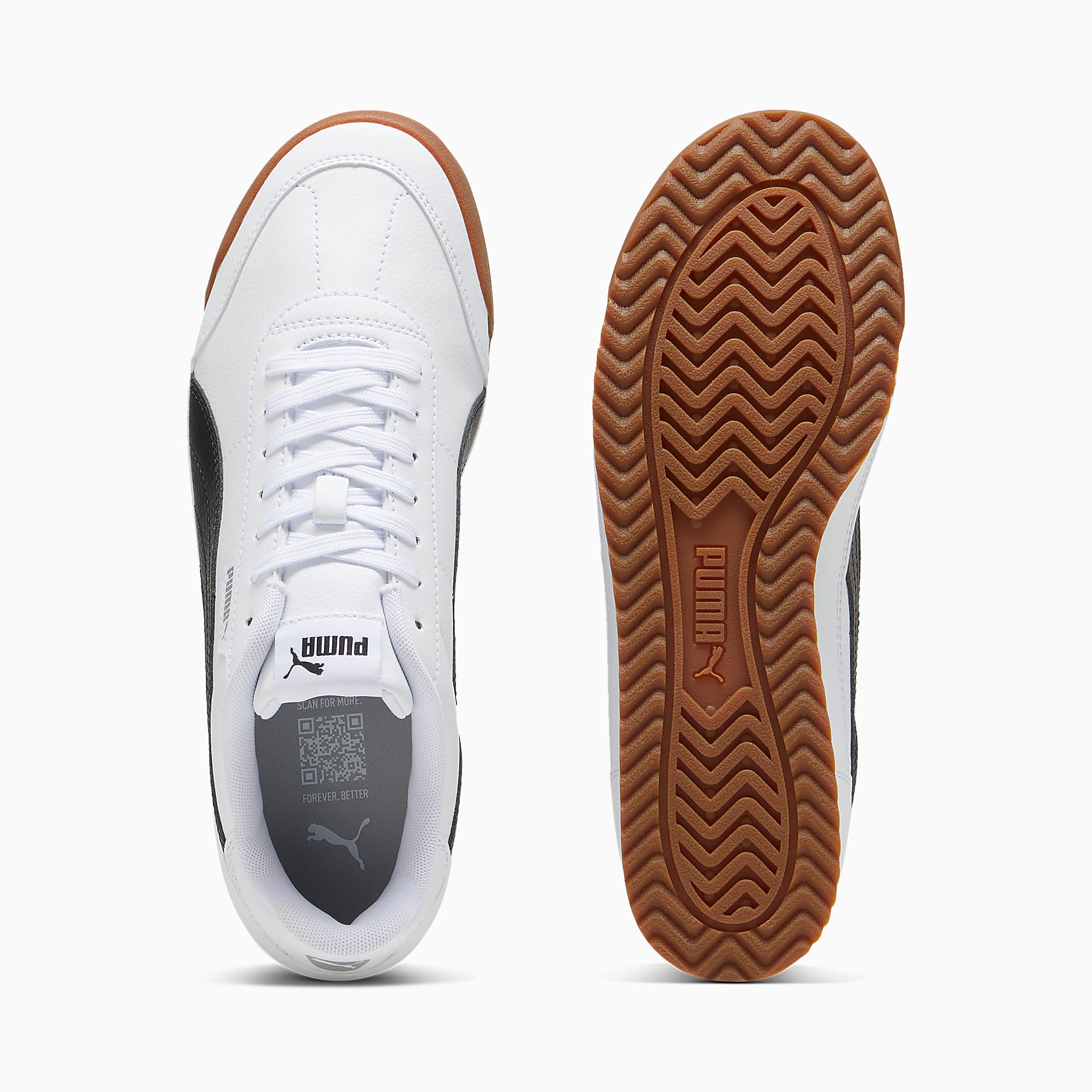 PUMA TURINO II Unisex Spor Ayakkabı - PUMA White-PUMA Black-Cool Light Gray - 397452_02 - Görsel 6