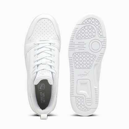 Rebound V6 Low UNISEX Ayakkabı - PUMA White-Cool Light Gray - 406388_03 - Görsel 6
