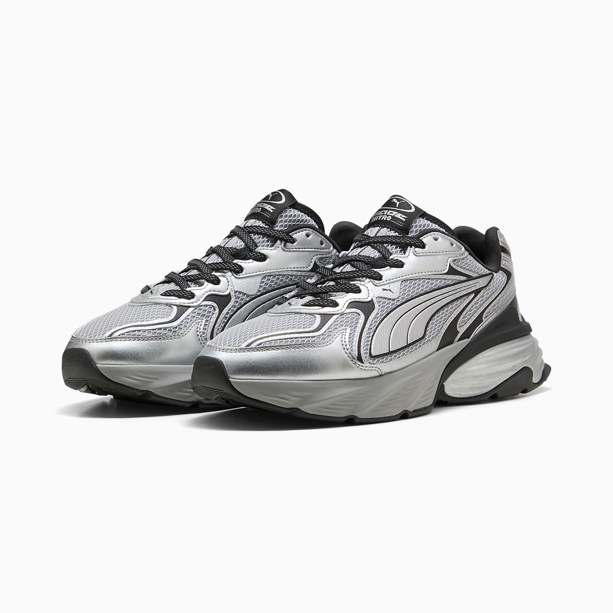 Fade NITRO LS Y2K UNISEX Ayakkabı - Gray Echo-PUMA Silver - 407000_01 - Görsel 4