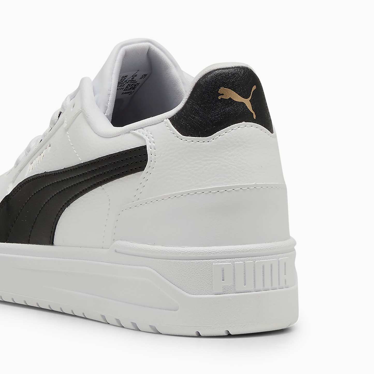 Shuffle Downtown UNISEX Ayakkabı - PUMA White-PUMA Black-PUMA Gold - 402596_02 - Görsel 3