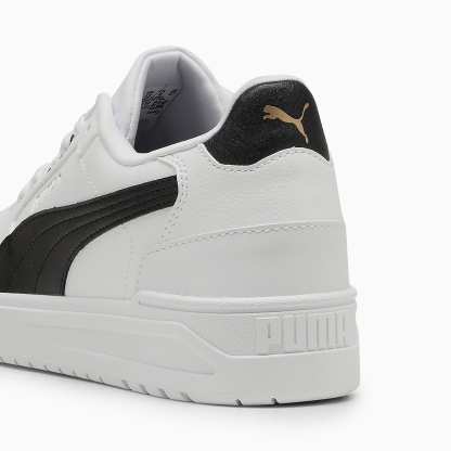 Shuffle Downtown UNISEX Ayakkabı - PUMA White-PUMA Black-PUMA Gold - 402596_02 - Görsel 3