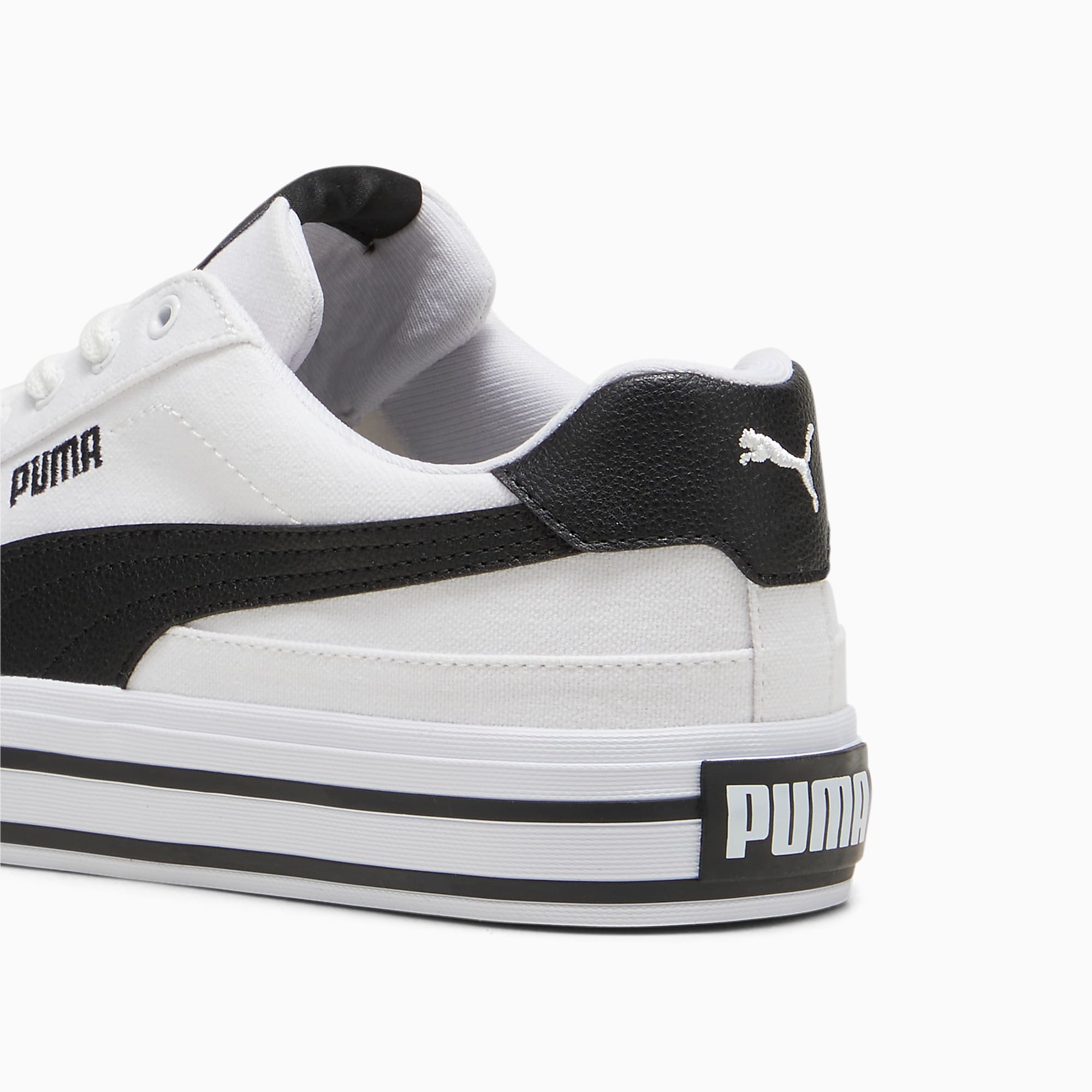 Court CLASSIC VULCANISED FORMSTRIP UNISEX Ayakkabı - Puma White-Puma Black - 396353_02 - Görsel 3