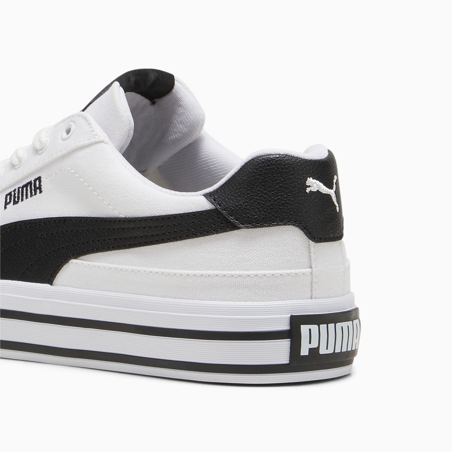 Court CLASSIC VULCANISED FORMSTRIP UNISEX Ayakkabı - Puma White-Puma Black - 396353_02 - Görsel 3