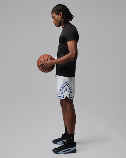 Jordan Sport Dri-FIT 18 cm Mesh Diamond Erkek Şortu - Beyaz/True Blue/True Blue
