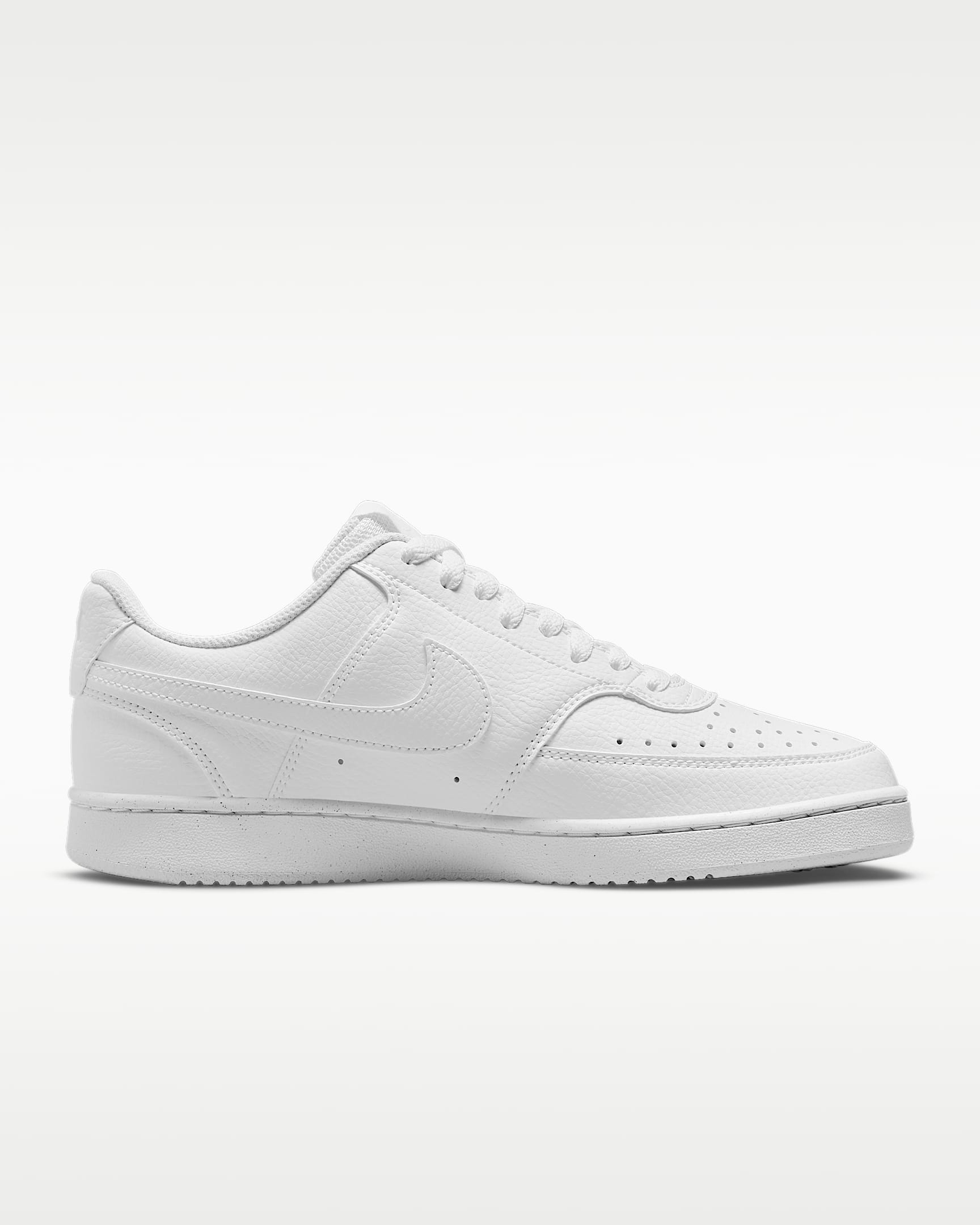 Nike Court Vision Low Next Nature Kadın Ayakkabısı - Beyaz/Beyaz/Beyaz