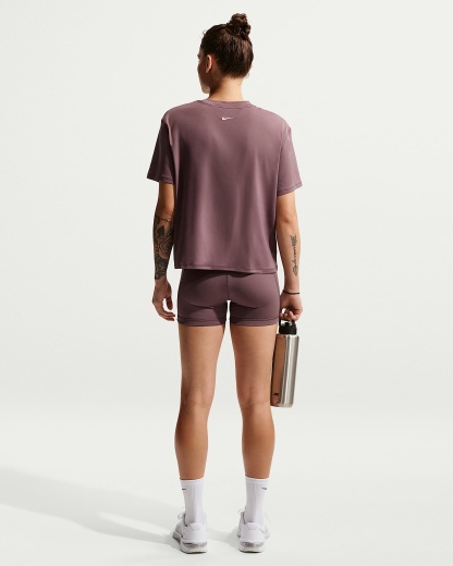 Nike Pro Normal Belli 8 cm Kadın Bisiklet Şortu - Tattoo/Beyaz