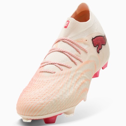 FUTURE 9 ULTIMATE FG UNISEX Krampon - Sugared Almond-PUMA White-Ultra Red-PUMA Black - 109121_01 - Görsel 8