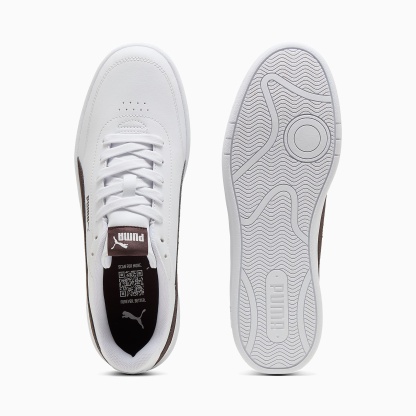 Court CLASSIC Clean UNISEX Ayakkabı - PUMA White-Chocolate Fondue - 402223_21 - Görsel 4