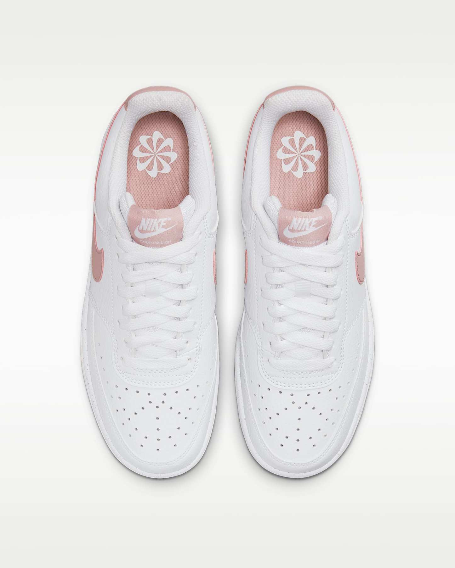 Nike Court Vision Low Next Nature Kadın Ayakkabısı - Beyaz/Pink Oxford