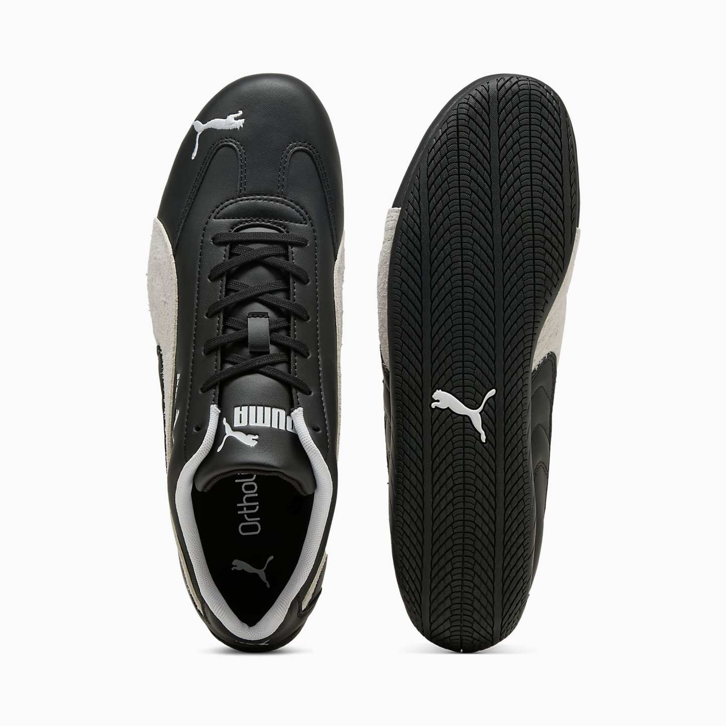 Speedcat LTHR UNISEX Ayakkabı - Puma Black-Puma White - 403175_02 - Görsel 6