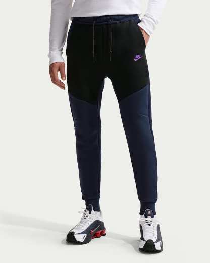Nike Tech Fleece Erkek Jogger'ı - Obsidian/Siyah/Bright Violet