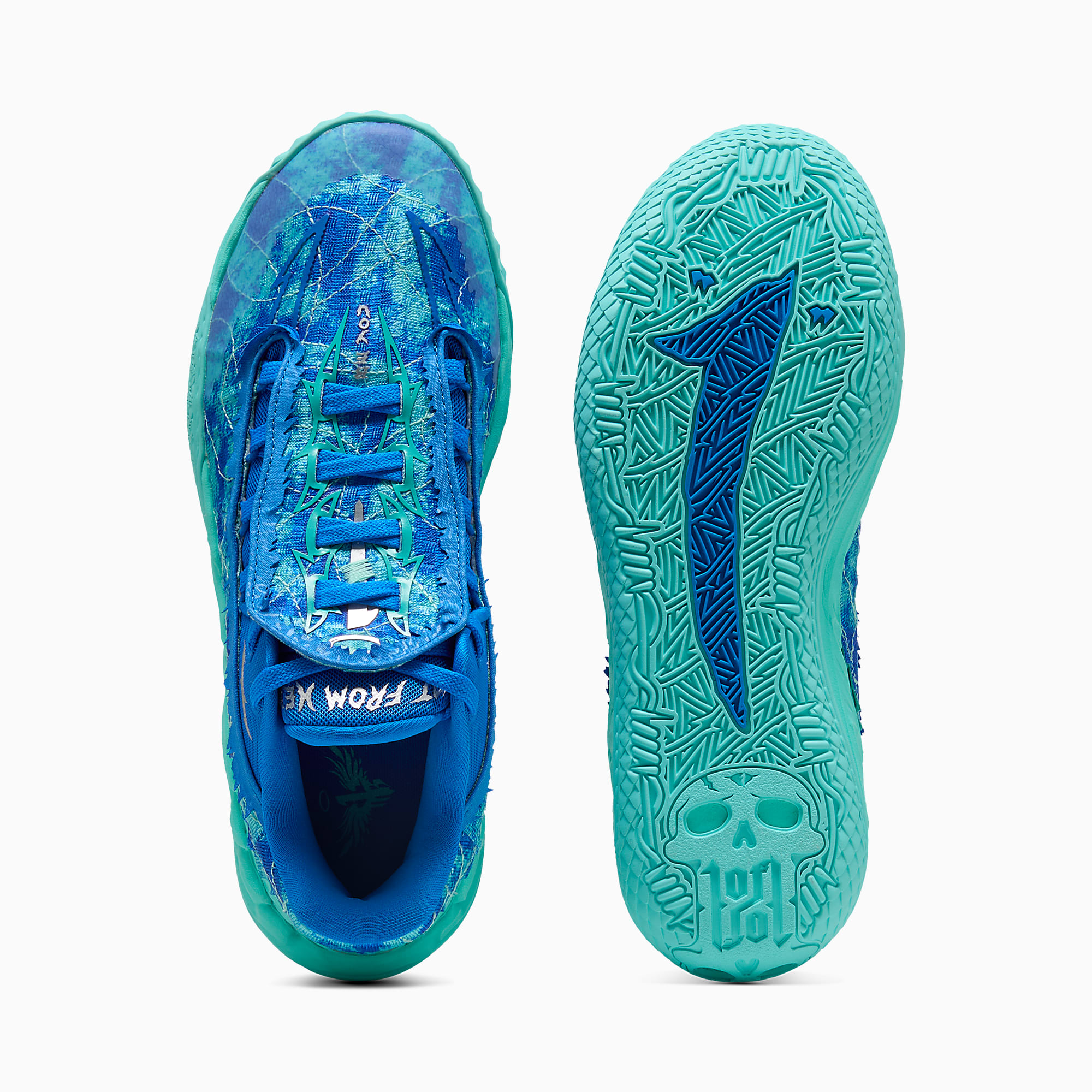 MB.05 Lo Team UNISEX Basketbol Ayakkabısı - Ultra Blue-Intense Mint - 313266_03 - Görsel 6