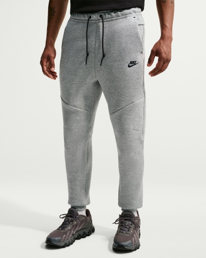 Nike Tech Fleece Erkek Jogger'ı - Dark Grey Heather/Siyah