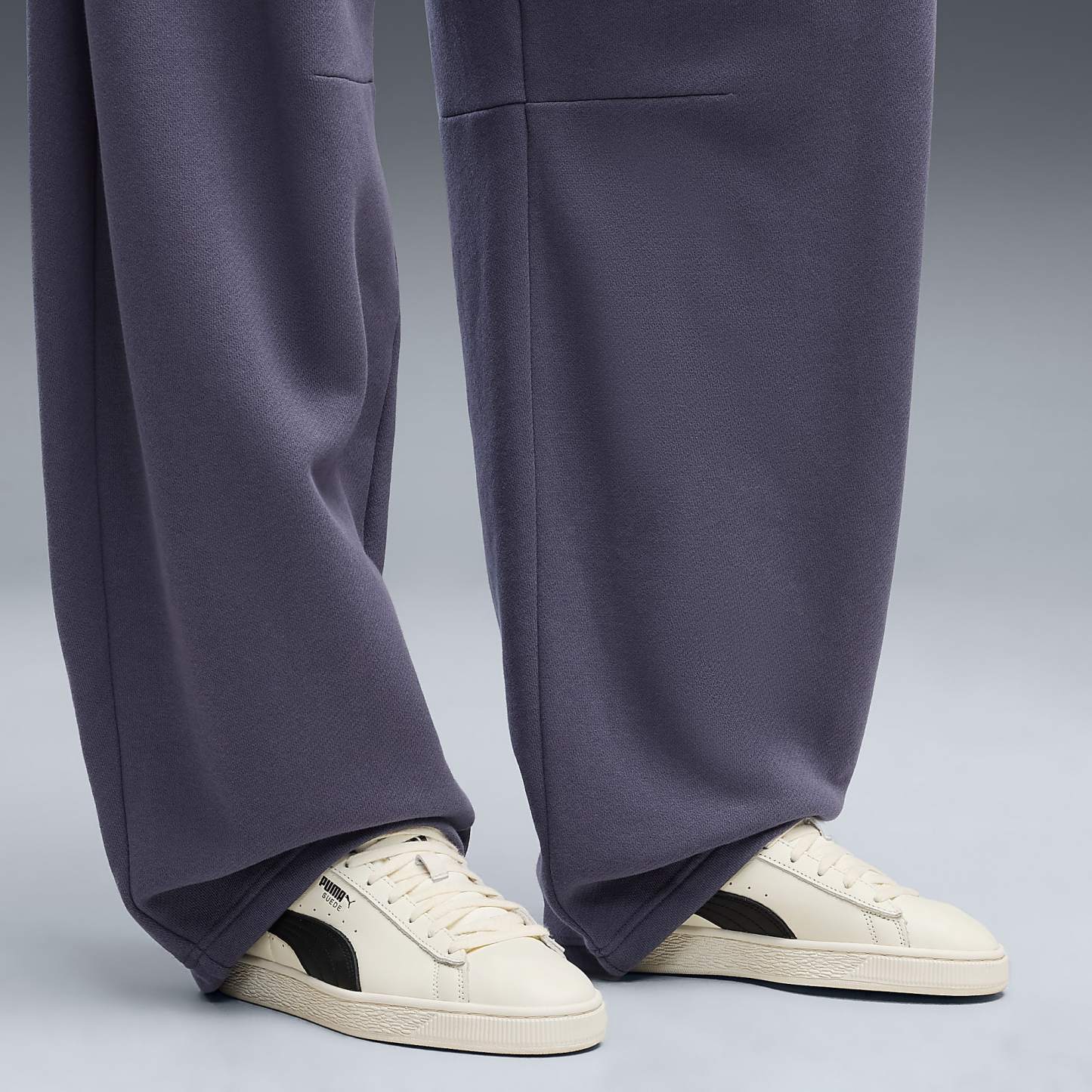 Suede UNISEX Ayakkabı - Warm White-PUMA Black - 408467_11 - Görsel 2