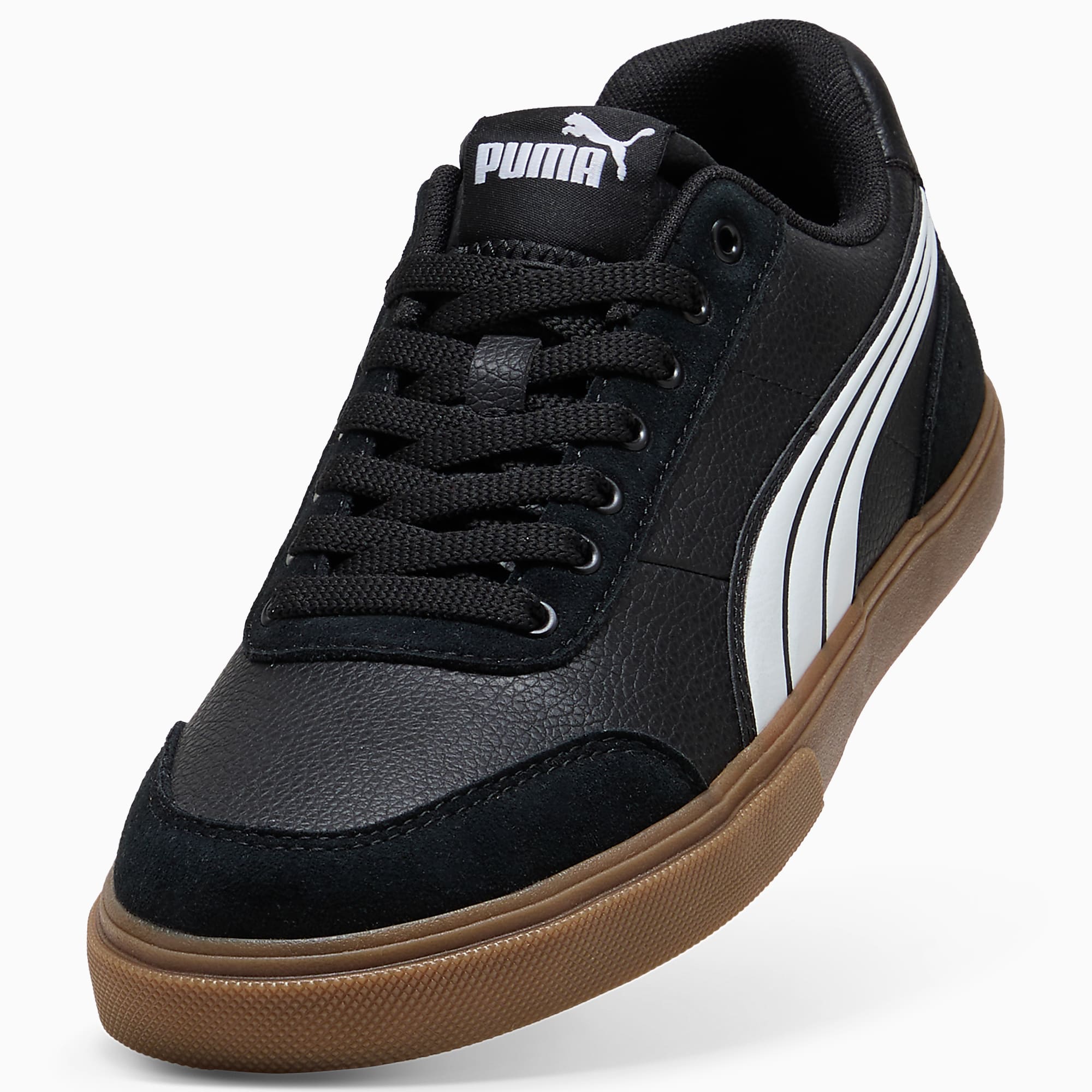Court Ever UNISEX Ayakkabı - Puma Black-Puma White-Gum - 407186_01 - Görsel 6
