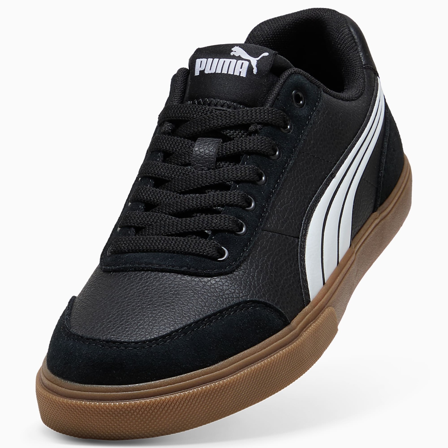 Court Ever UNISEX Ayakkabı - Puma Black-Puma White-Gum - 407186_01 - Görsel 6