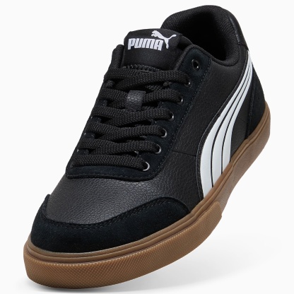 Court Ever UNISEX Ayakkabı - Puma Black-Puma White-Gum - 407186_01 - Görsel 6