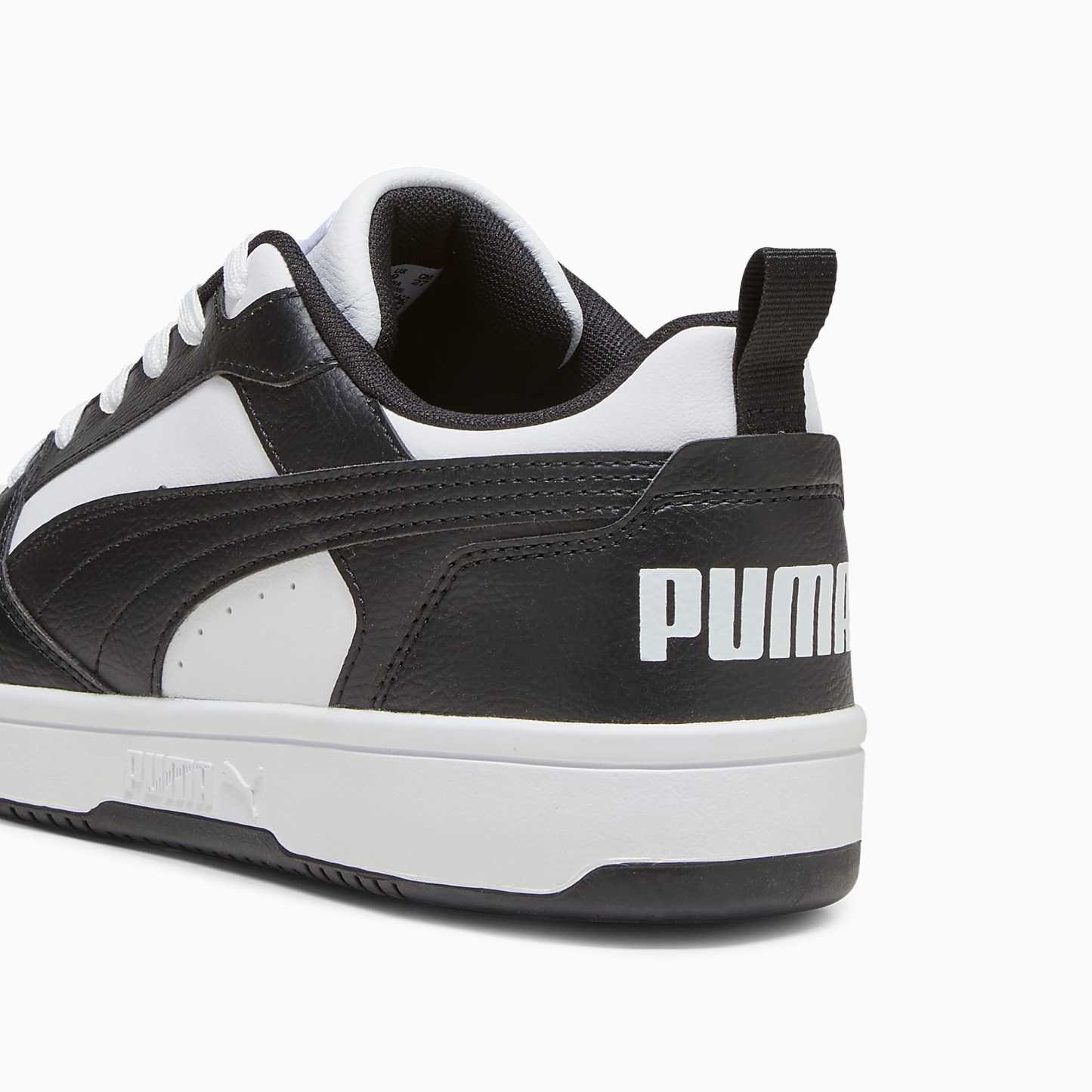 Rebound V6 Low UNISEX Ayakkabı - Puma White-Puma Black-Puma White - 406388_01 - Görsel 5