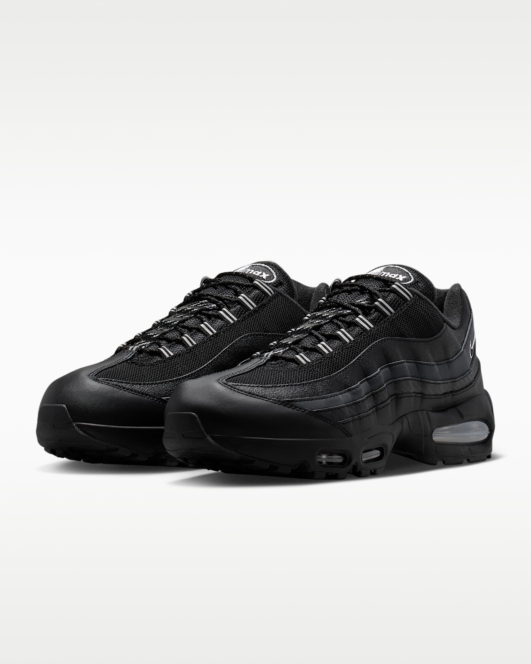 Nike Air Max 95 Big Bubble Erkek Ayakkabısı - Siyah/Metallic Silver/Cool Grey/Beyaz