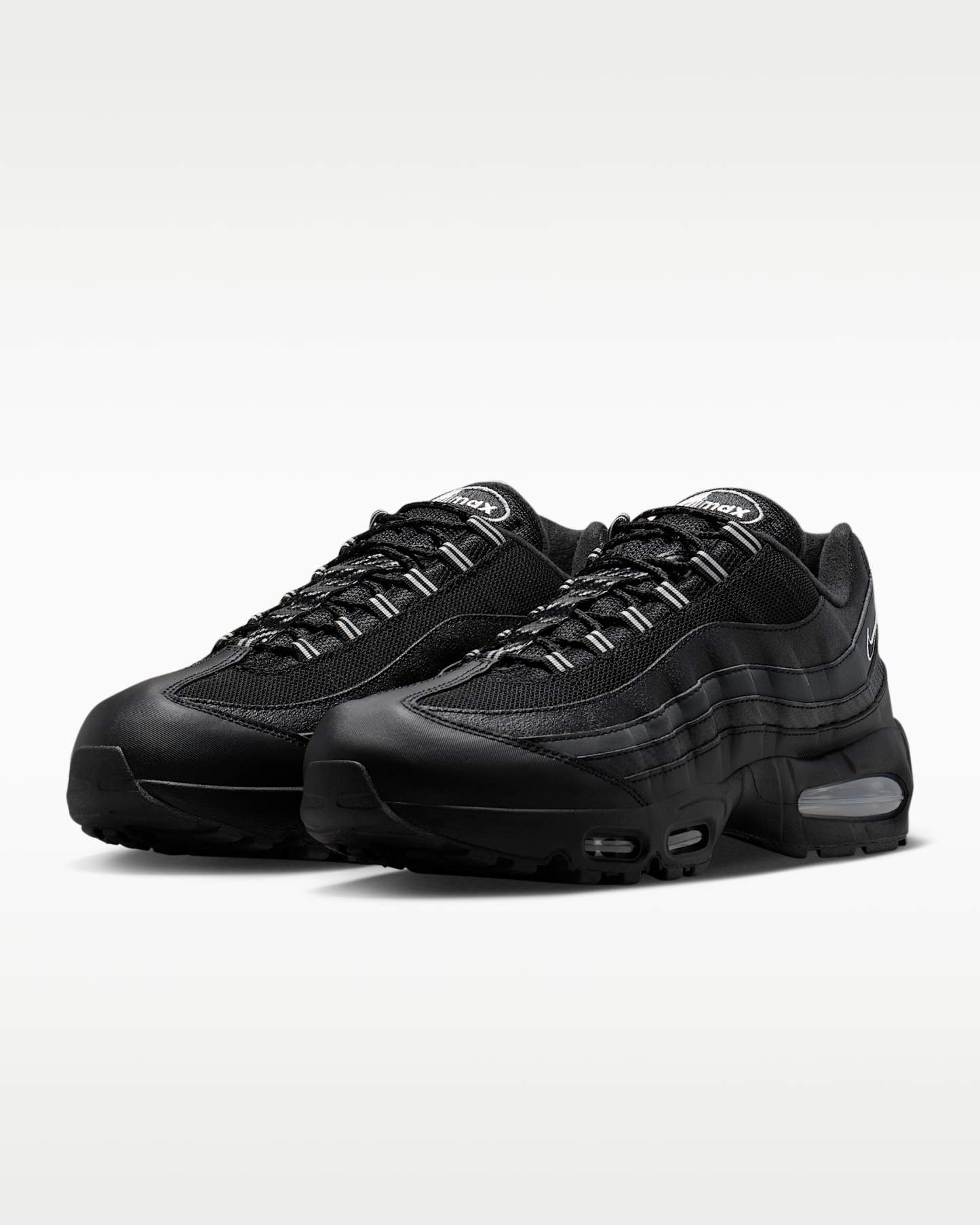 Nike Air Max 95 Big Bubble Erkek Ayakkabısı - Siyah/Metallic Silver/Cool Grey/Beyaz