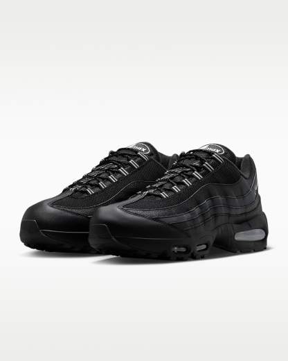 Nike Air Max 95 Big Bubble Erkek Ayakkabısı - Siyah/Metallic Silver/Cool Grey/Beyaz