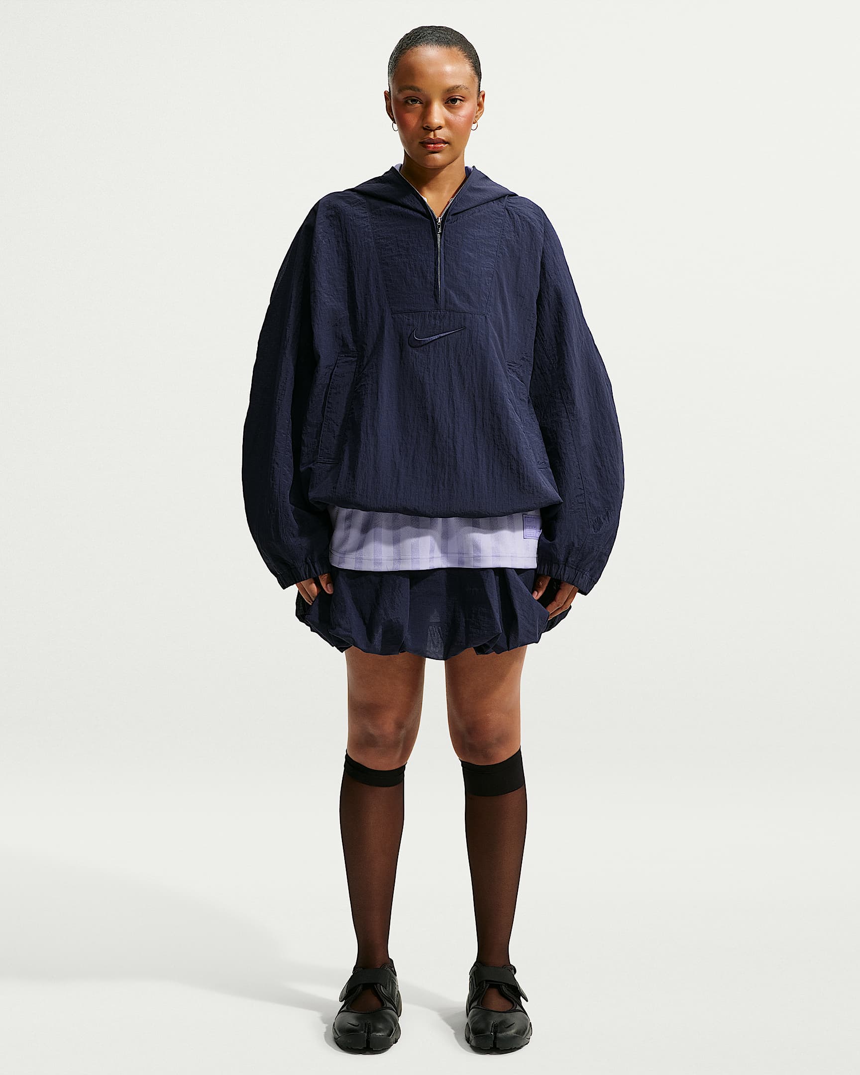 Nike Runway Kadın Hafif Ceket - Blackened Blue