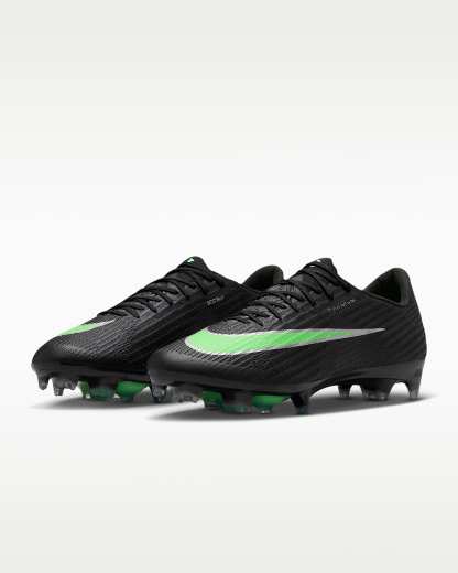 Nike Mercurial Superfly 11 Elite Düşük Bilekli Kuru Çim Zemin Kramponu - Siyah/Siyah/Illusion Green