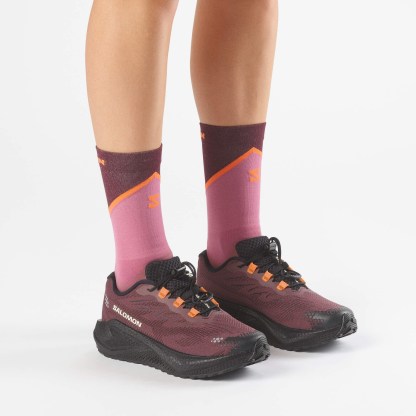 Salomon AERO GLIDE 4 GRVL Kadın Koşu Ayakkabısı Vanilla Ice L49175500 - Huckleberry [L45472700] - L45472700 - image 7