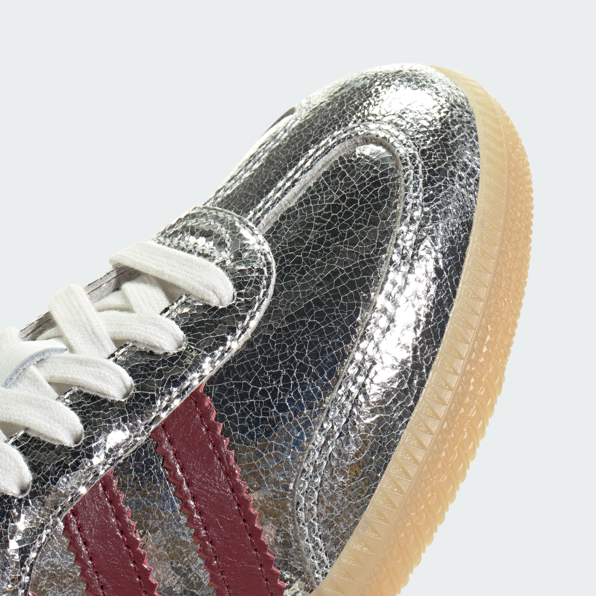 Samba OG Ayakkabı - Silver Metallic / Shadow Red / Core White - KI9386 - Görsel 8