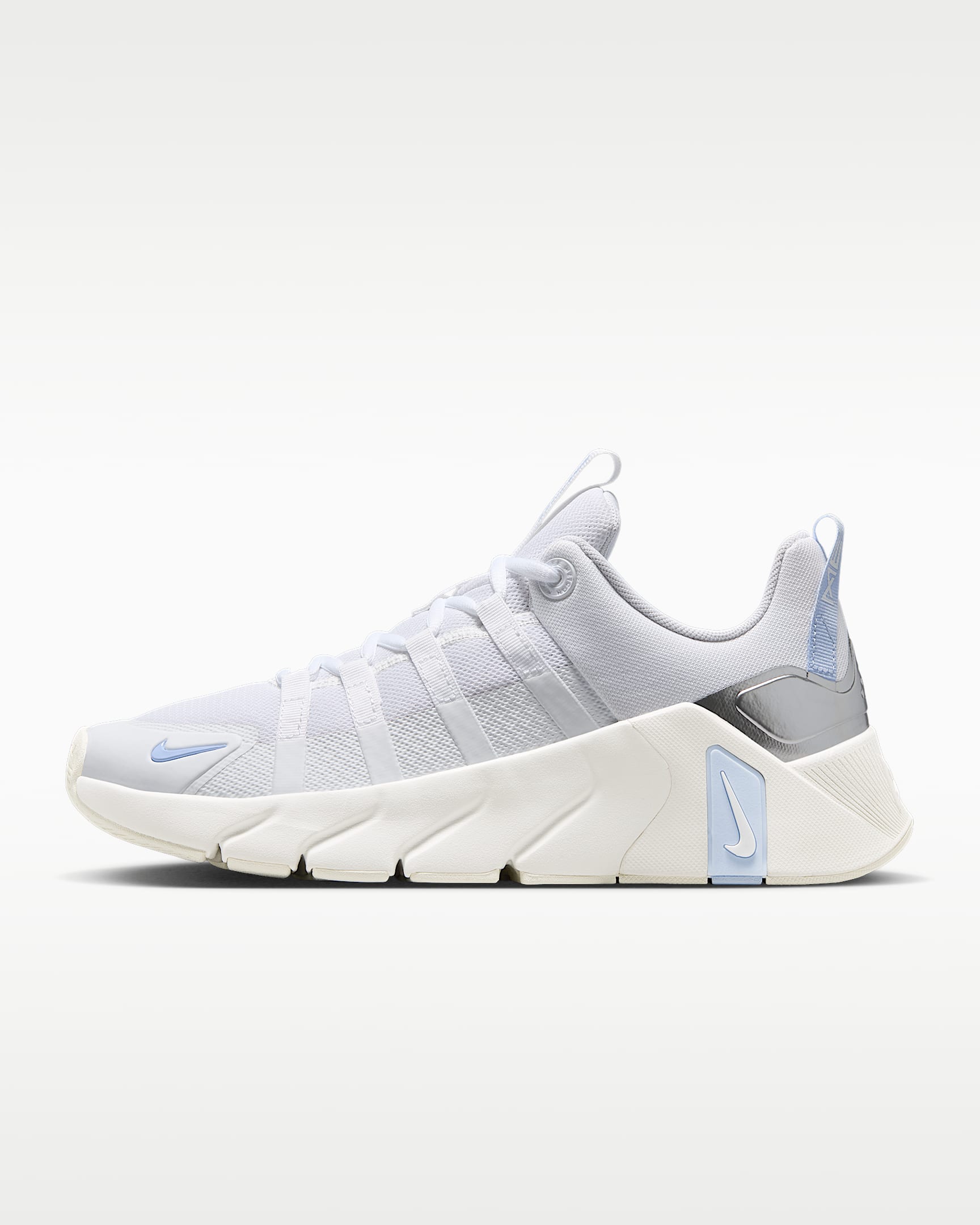 Nike Free Metcon 7 Kadın Antrenman Ayakkabısı - Beyaz/Hydrogen Blue/Metallic Silver/Beyaz