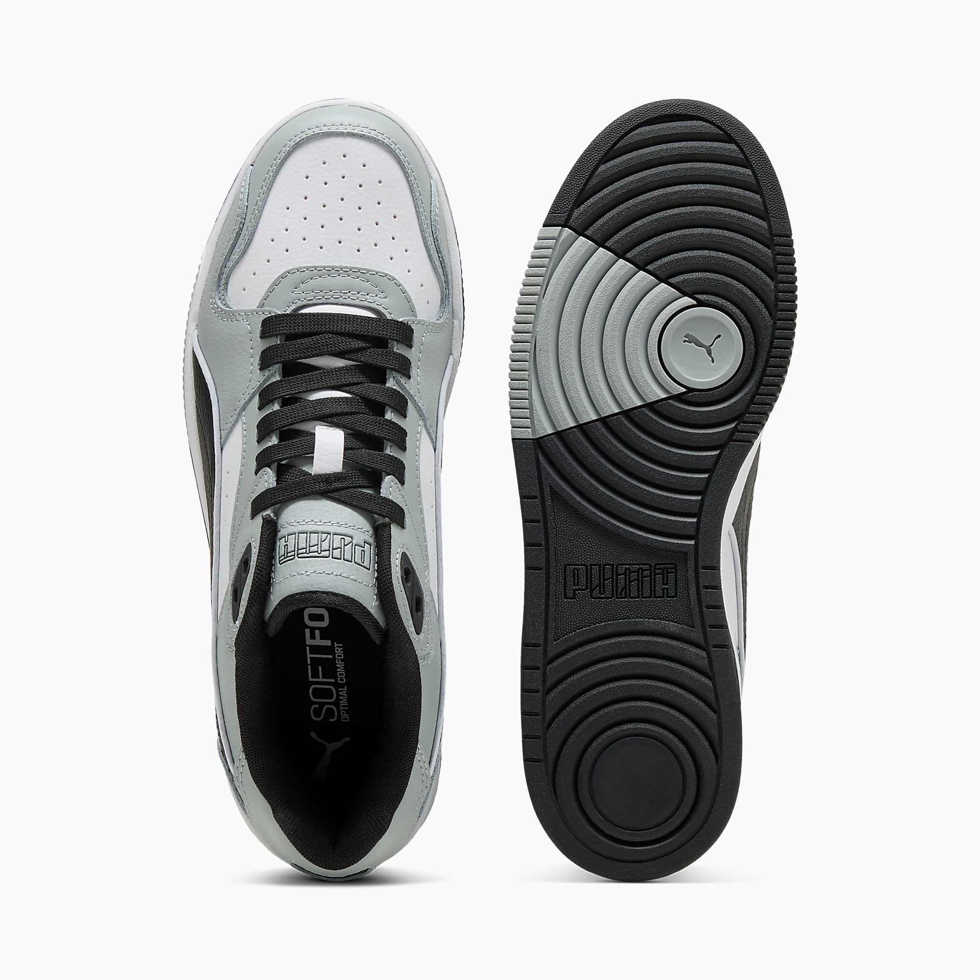 RBD Break UNISEX Ayakkabı - PUMA White-PUMA Black-Cool Mid Gray - 402586_06 - Görsel 4