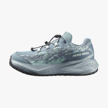 Salomon AERO GRVL WATERPROOF Çocuk Ayakkabı Black L49184900 - Stormy Weather - L45389400 - image 4