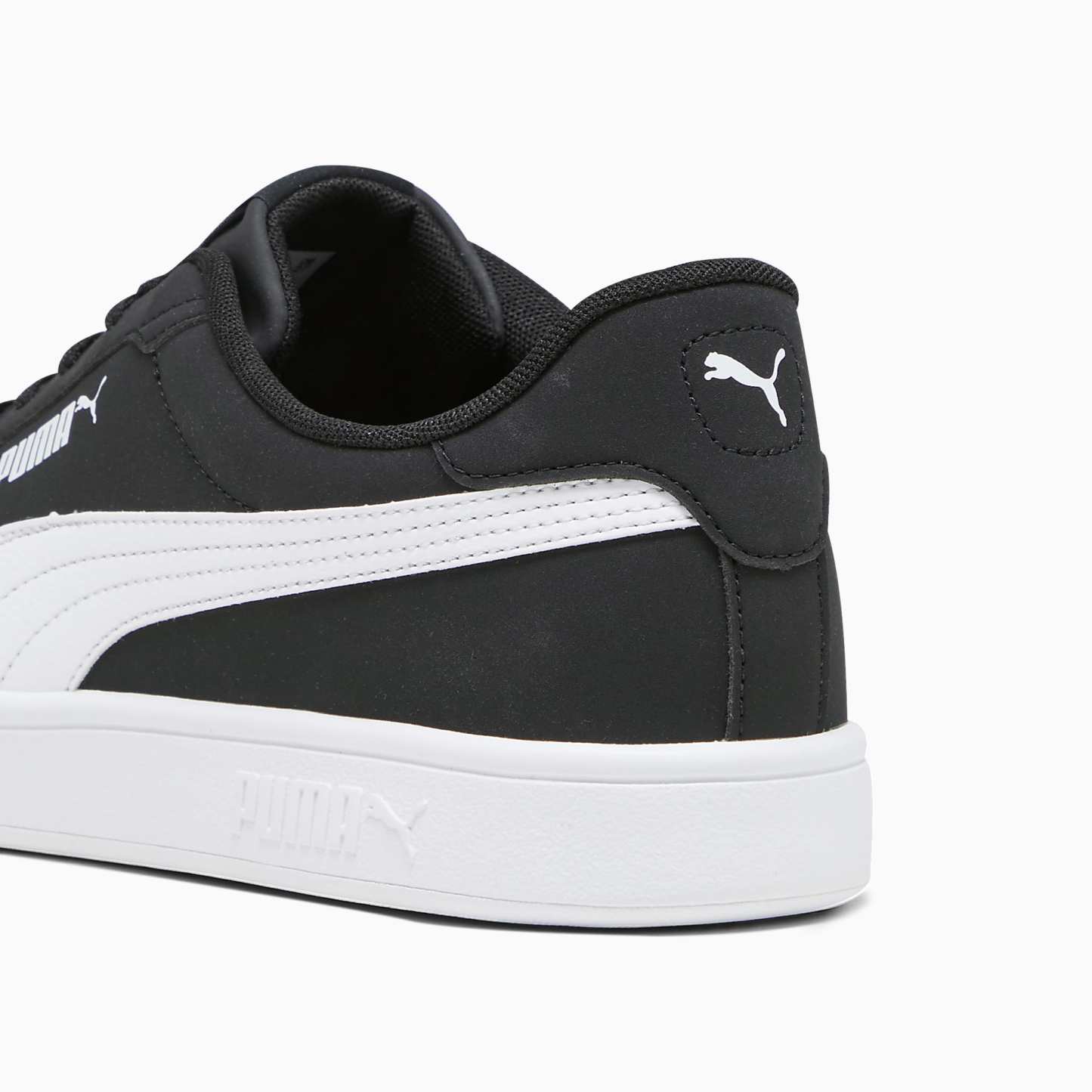 PUMA Smash 3.0 Buck Ayakkabı - Puma Black-Puma White - 392336_01 - Görsel 5