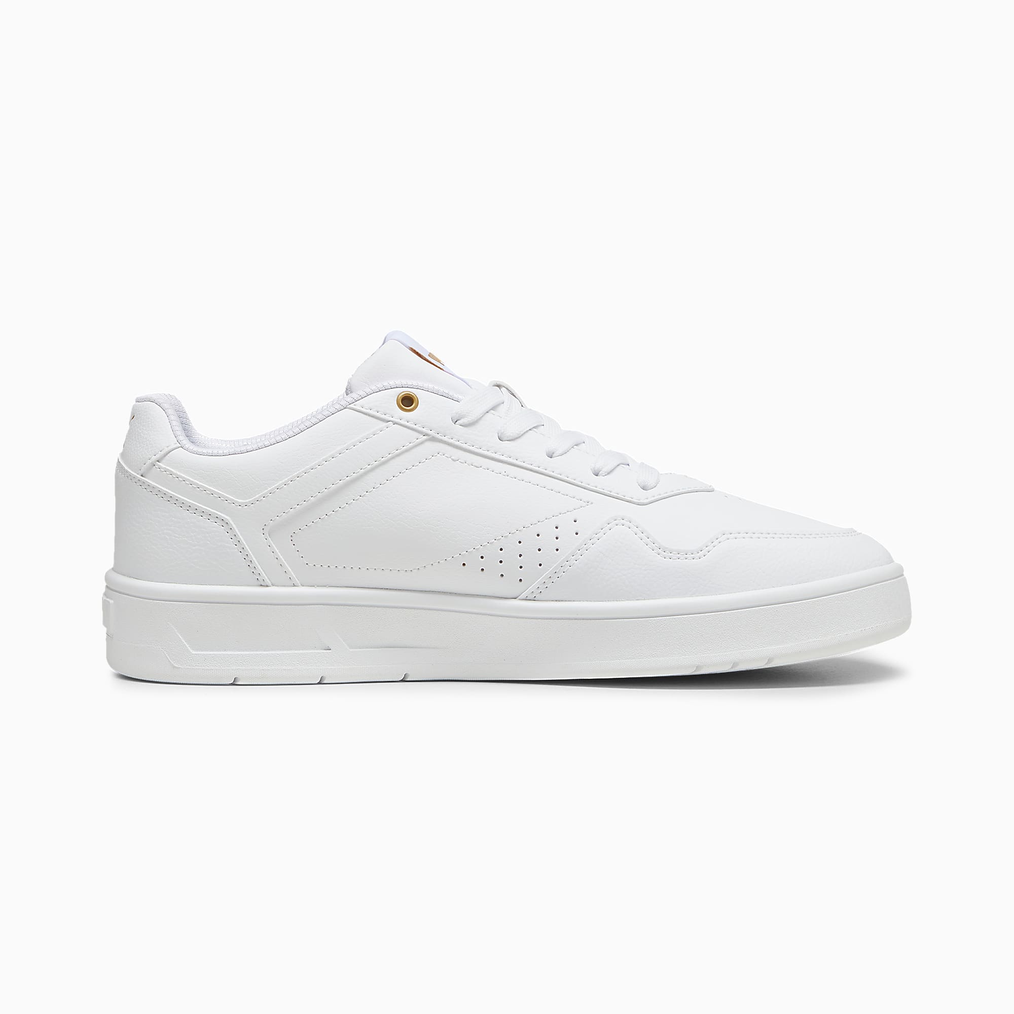 Court CLASSIC Ayakkabı - PUMA White-PUMA Gold - 395018_01 - Görsel 5