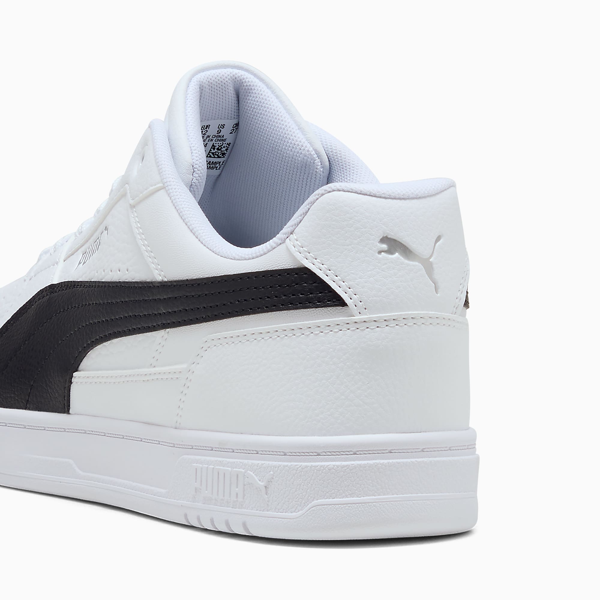 PUMA Caven UNISEX Ayakkabı - Puma White-Puma Black-Puma Silver - 409170_04 - Görsel 3
