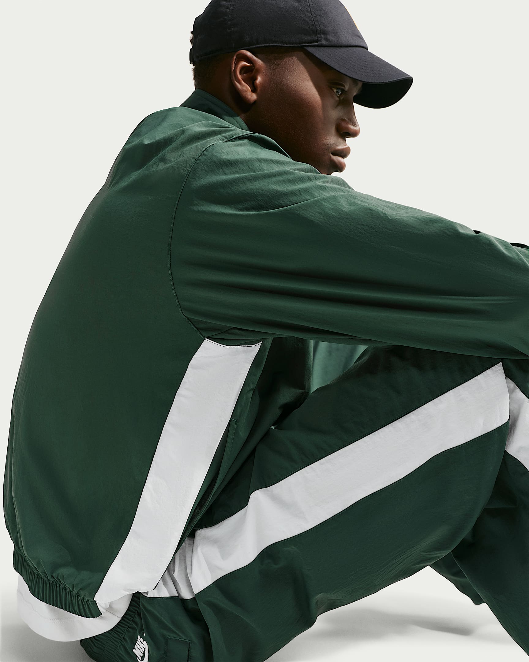Nike Club Yarım Fermuarlı Erkek Ceketi - Fir/Phantom/Phantom
