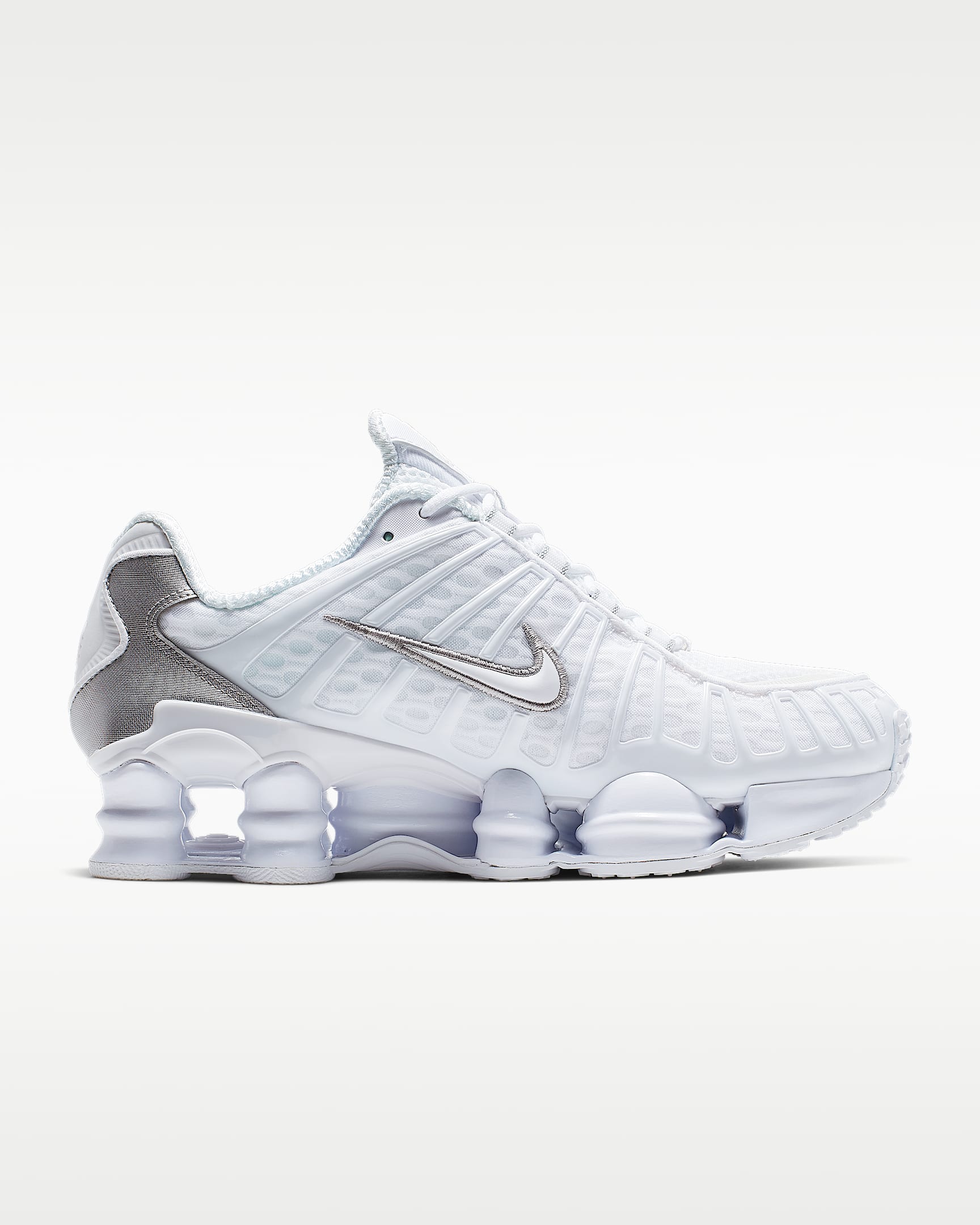 Nike Shox TL Kadın Ayakkabısı - Beyaz/Metallic Silver/Max Orange/Beyaz