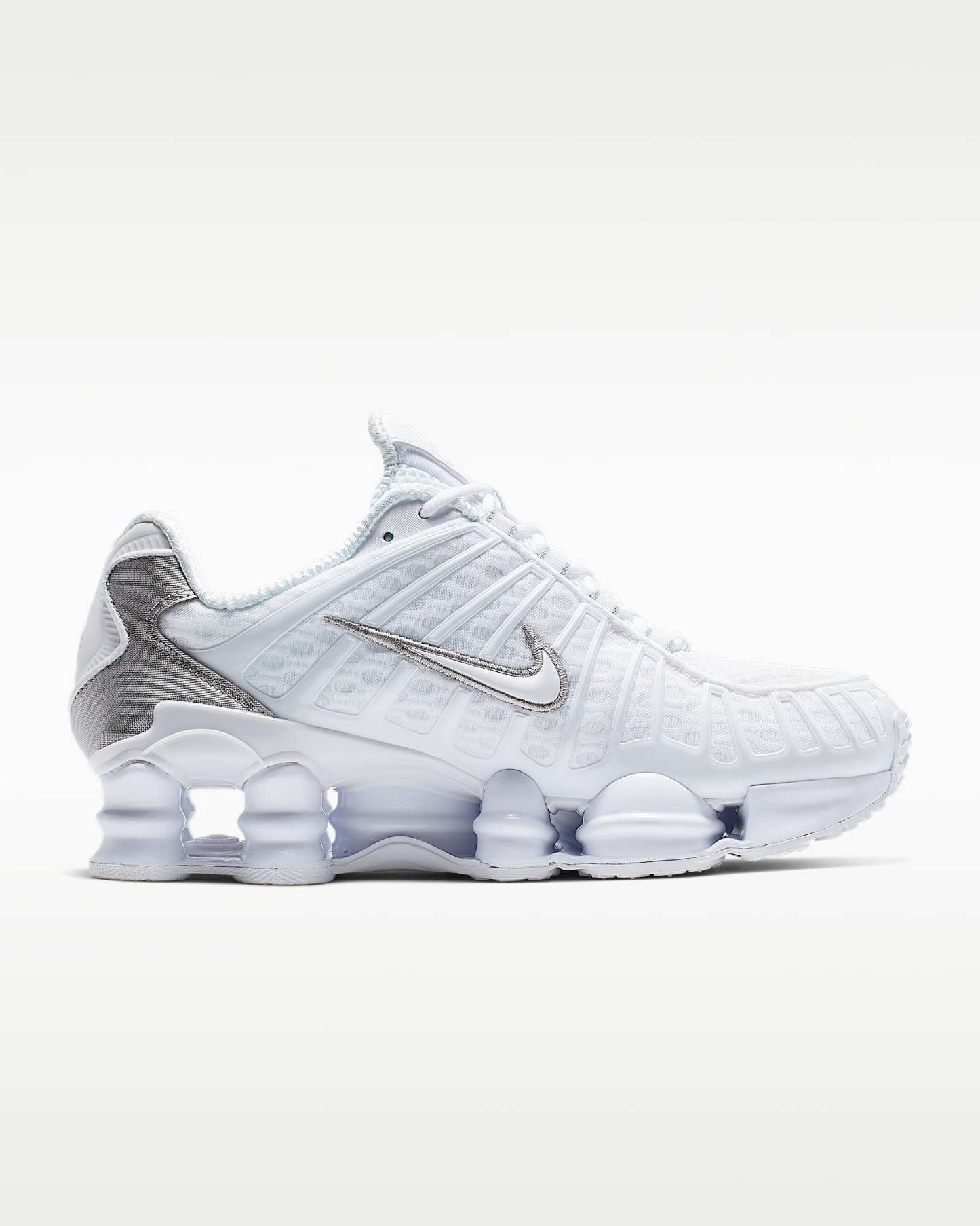 Nike Shox TL Kadın Ayakkabısı - Beyaz/Metallic Silver/Max Orange/Beyaz