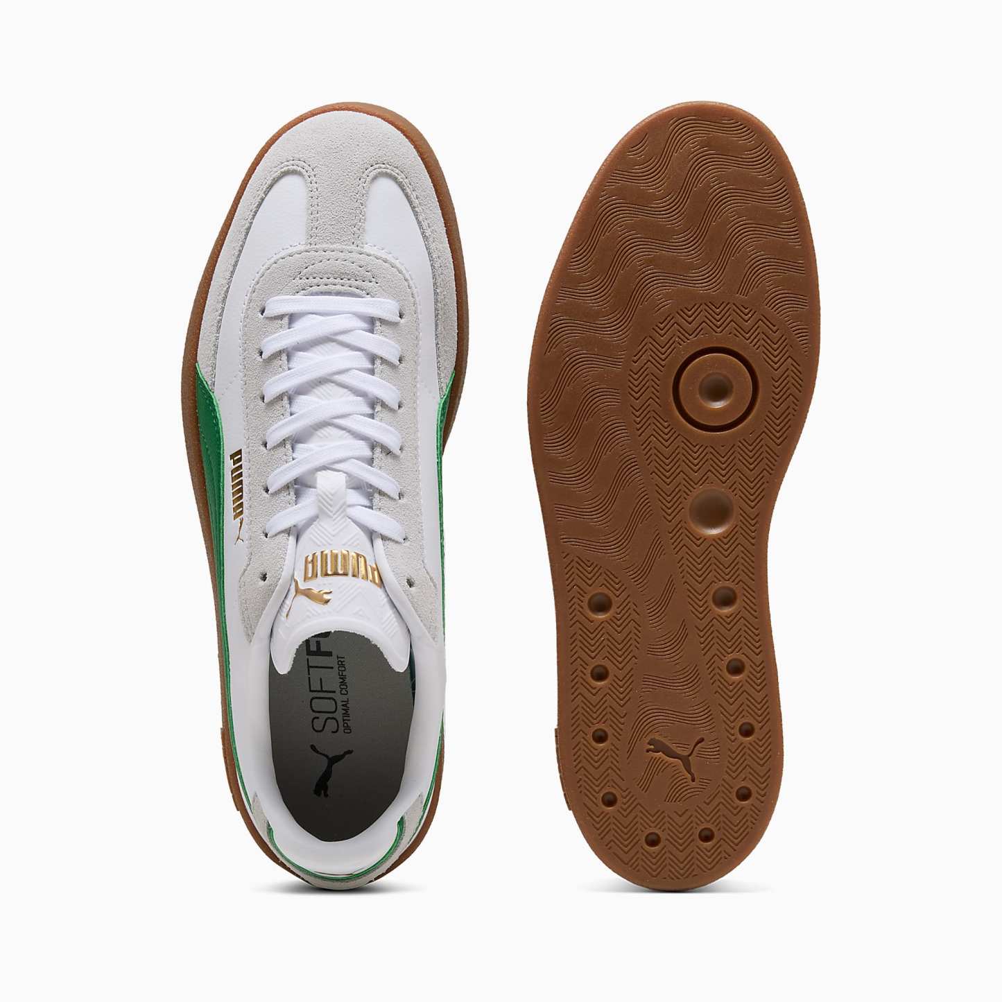 PUMA Club II Era Unisex Spor Ayakkabı - PUMA White-Archive Green-Gum - 397447_22 - Görsel 4