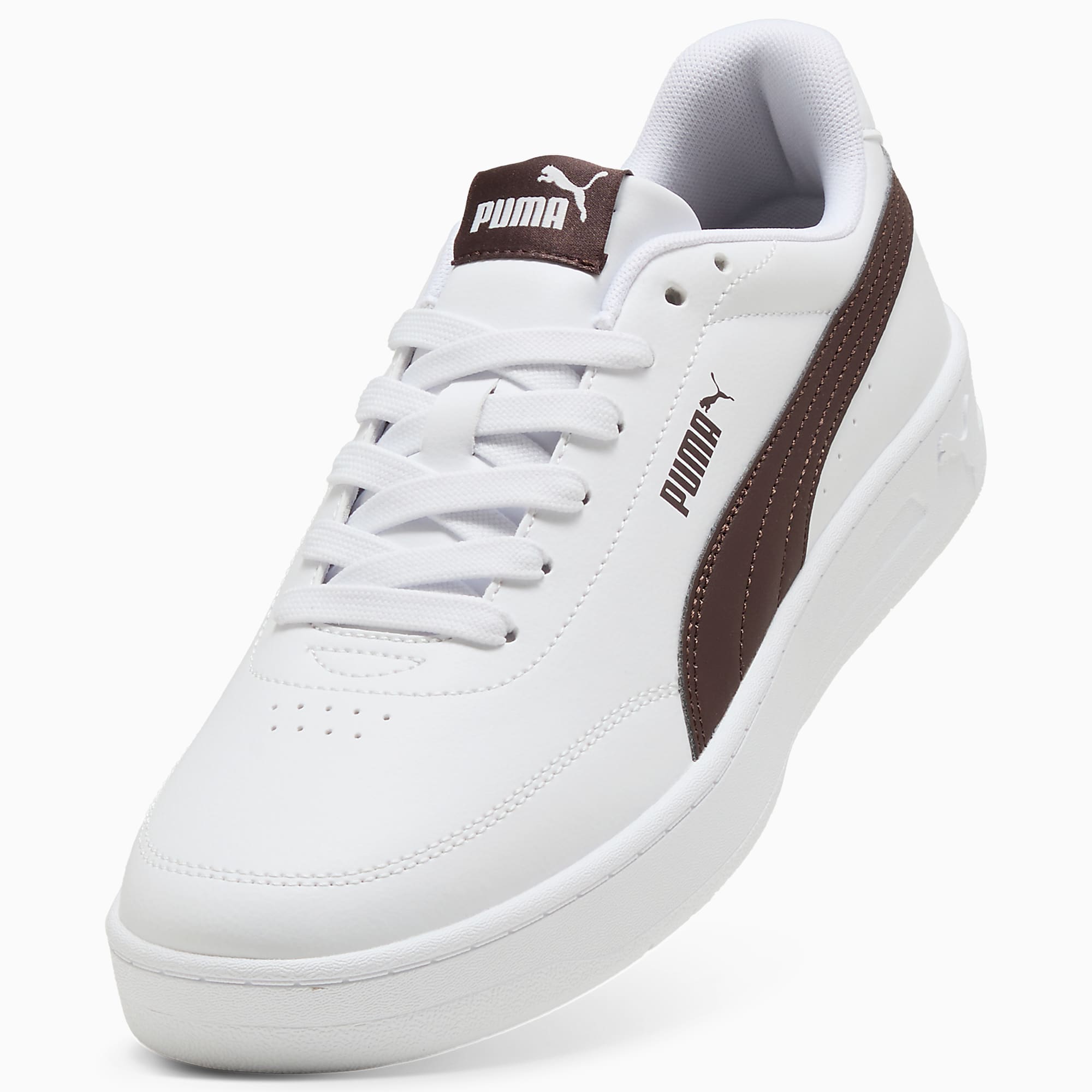 Court CLASSIC Clean UNISEX Ayakkabı - PUMA White-Chocolate Fondue - 402223_21 - Görsel 6