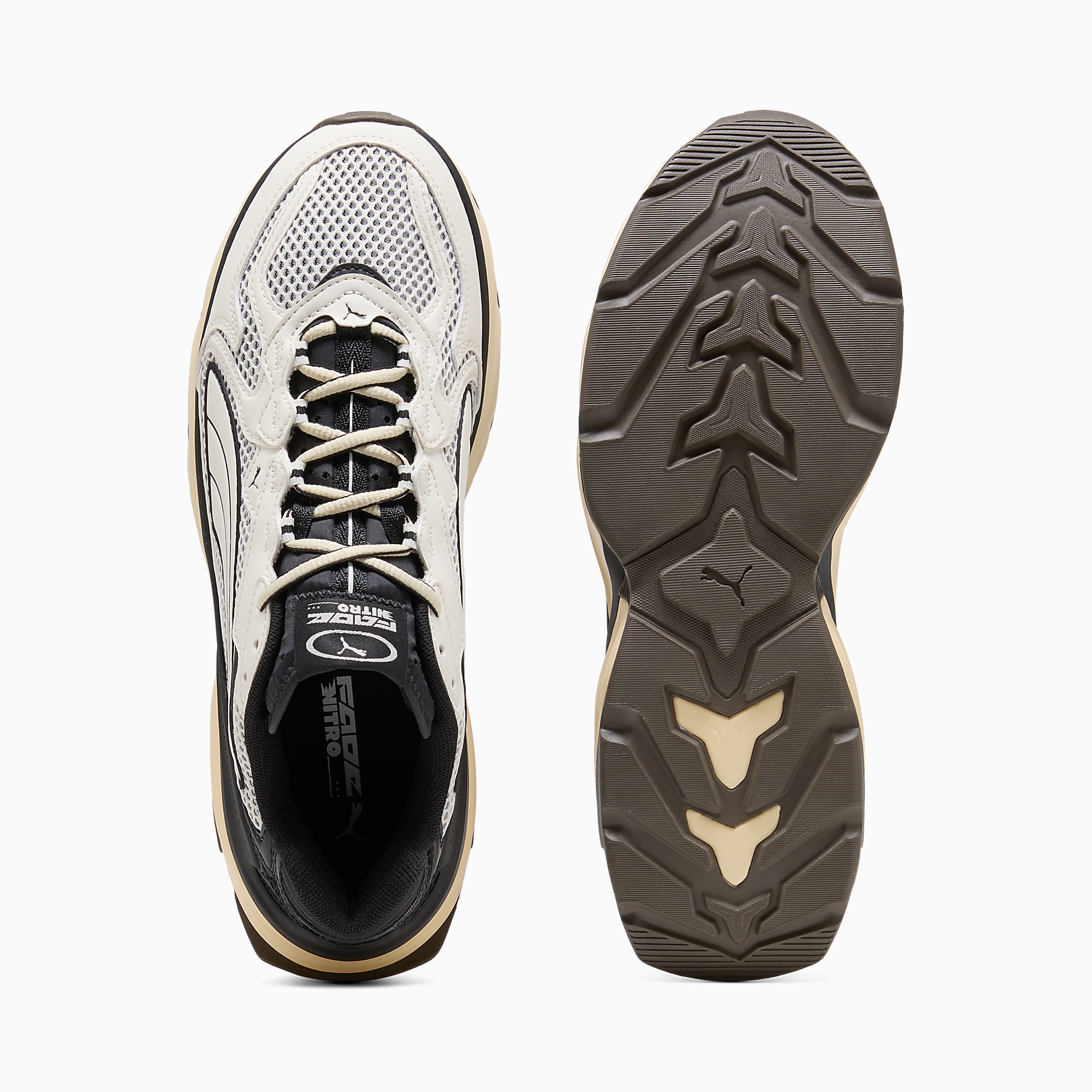PUMA Fade UNISEX Ayakkabı - Warm White-PUMA Black - 406203_25 - Görsel 4