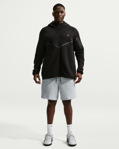 Nike Tech Fleece Erkek Şortu - Dark Grey Heather/Siyah