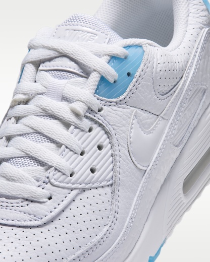 Nike Air Max 90 Erkek Ayakkabısı - Beyaz/Aurora Blue/Beyaz