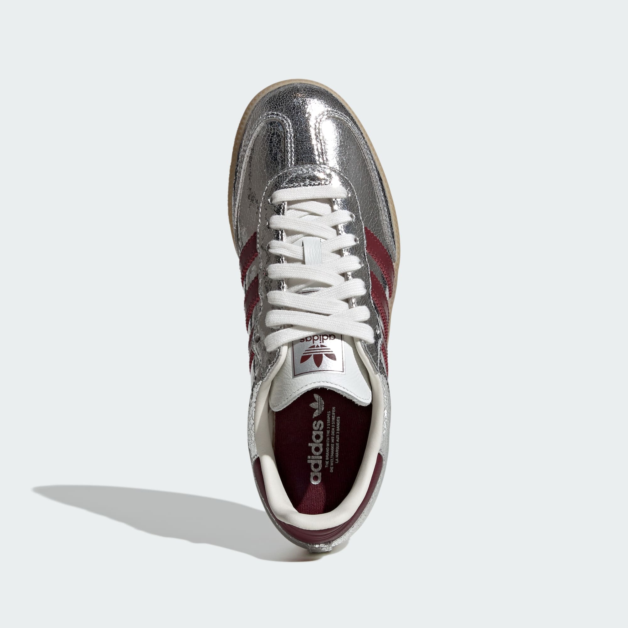 Samba OG Ayakkabı - Silver Metallic / Shadow Red / Core White - KI9386 - Görsel 2
