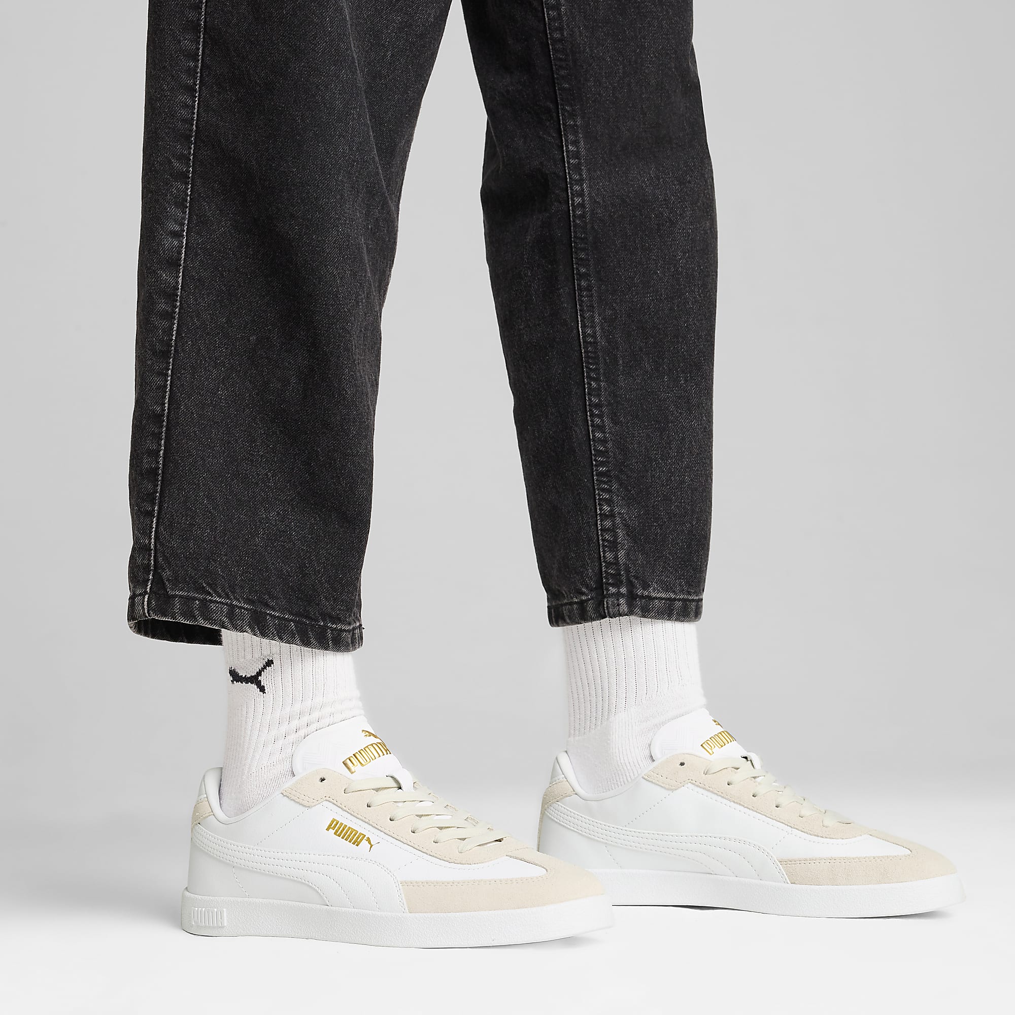 PUMA Club II Era Unisex Spor Ayakkabı - PUMA White-Vapor Gray - 397447_06 - Görsel 2