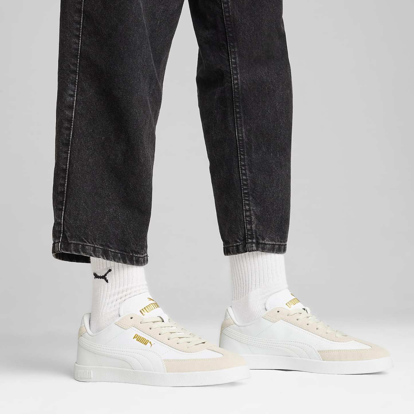PUMA Club II Era Unisex Spor Ayakkabı - PUMA White-Vapor Gray - 397447_06 - Görsel 2