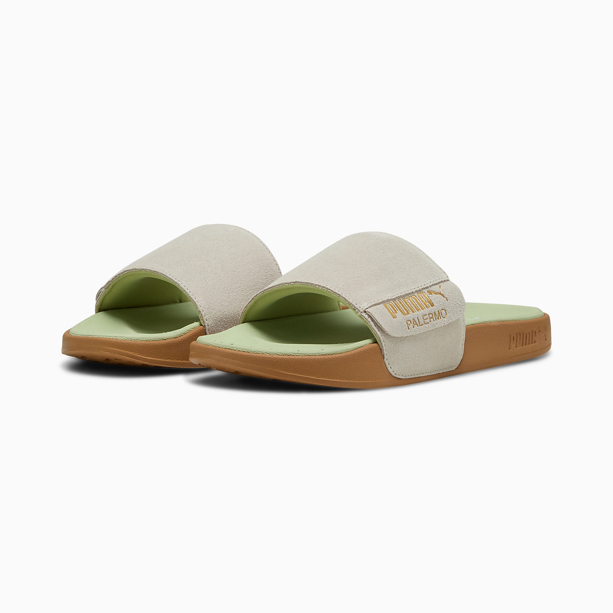 Leadcat 2.0 Palermo FOIL UNISEX Terlik - Vapor Gray-PUMA Gold-Gum-Pistachio Green - 399041_06 - Görsel 2