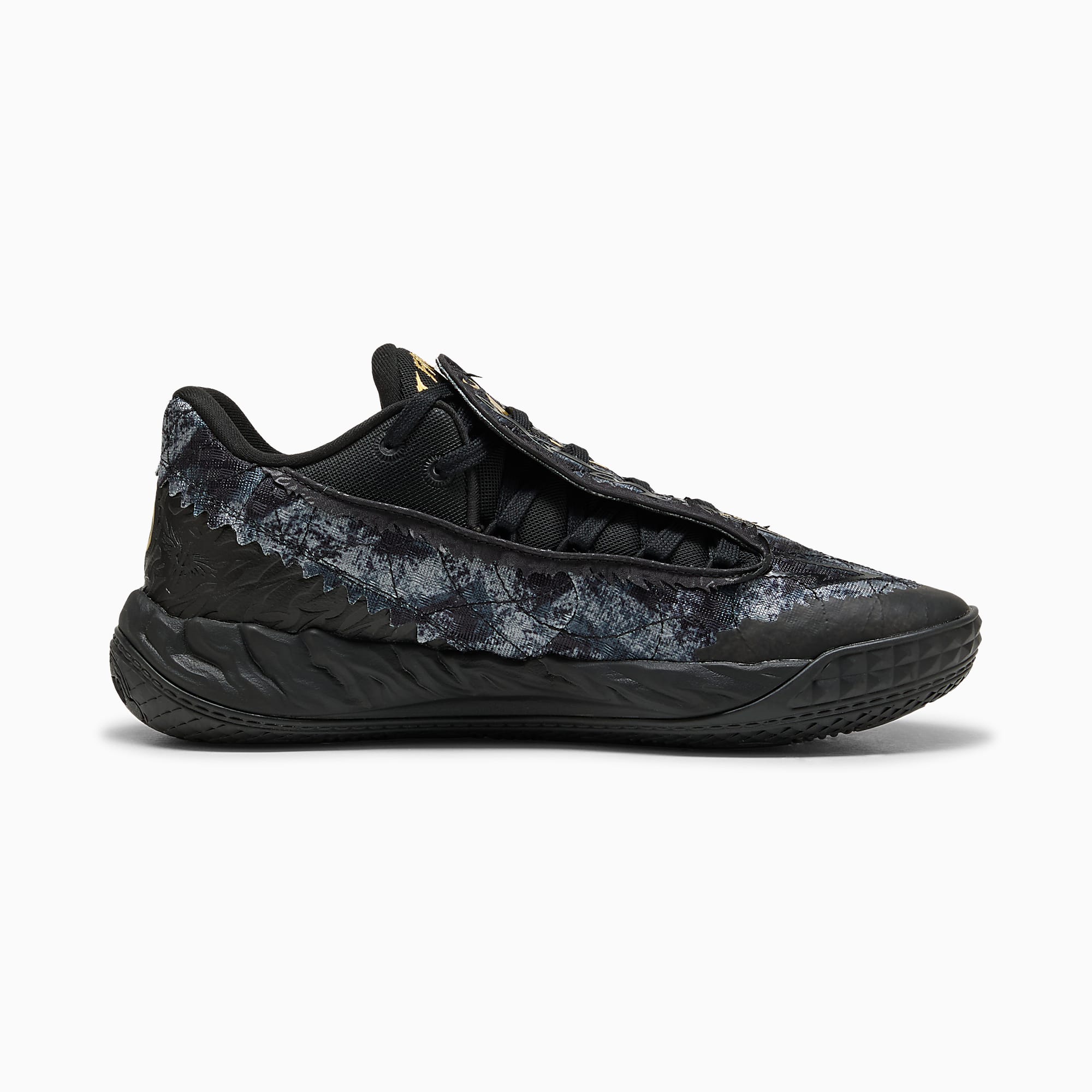 MB.05 Lo Team UNISEX Basketbol Ayakkabısı - PUMA Black-Moody Gray - 313266_04 - Görsel 7