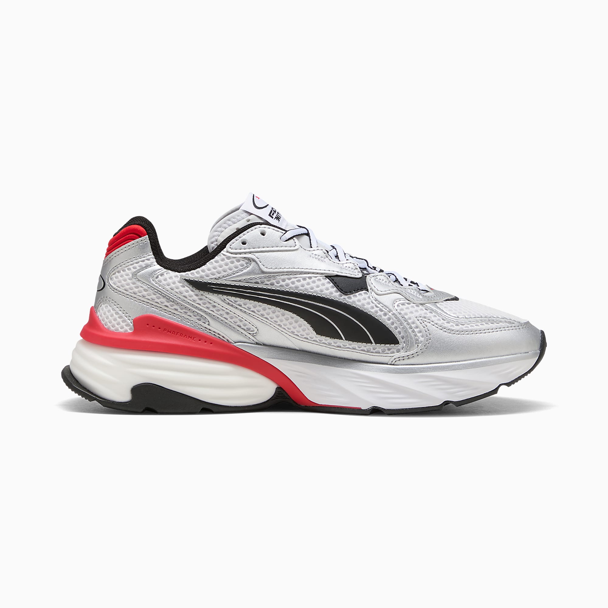 PUMA Fade UNISEX Ayakkabı - PUMA Silver-PUMA White-For All Time Red - 406203_12 - Görsel 7
