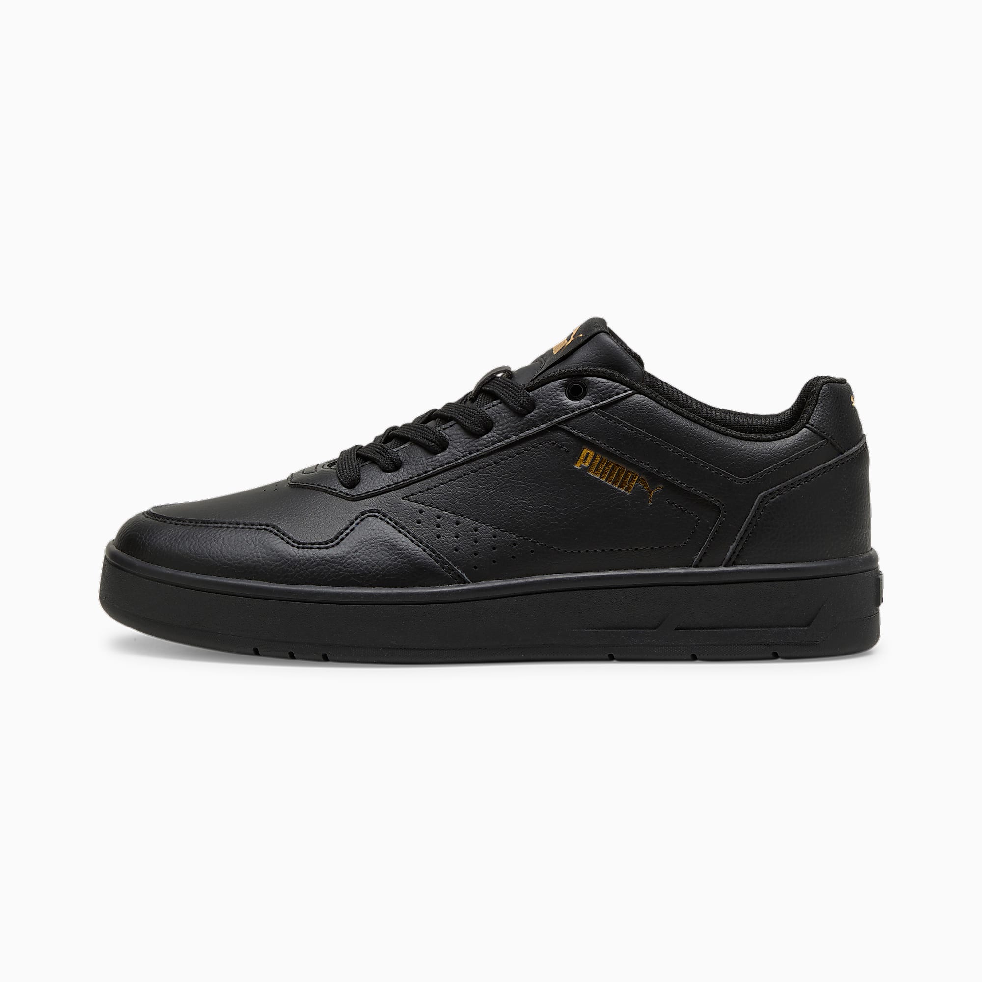 Court CLASSIC Ayakkabı - PUMA Black-PUMA Gold - 395018_02 - Görsel 1